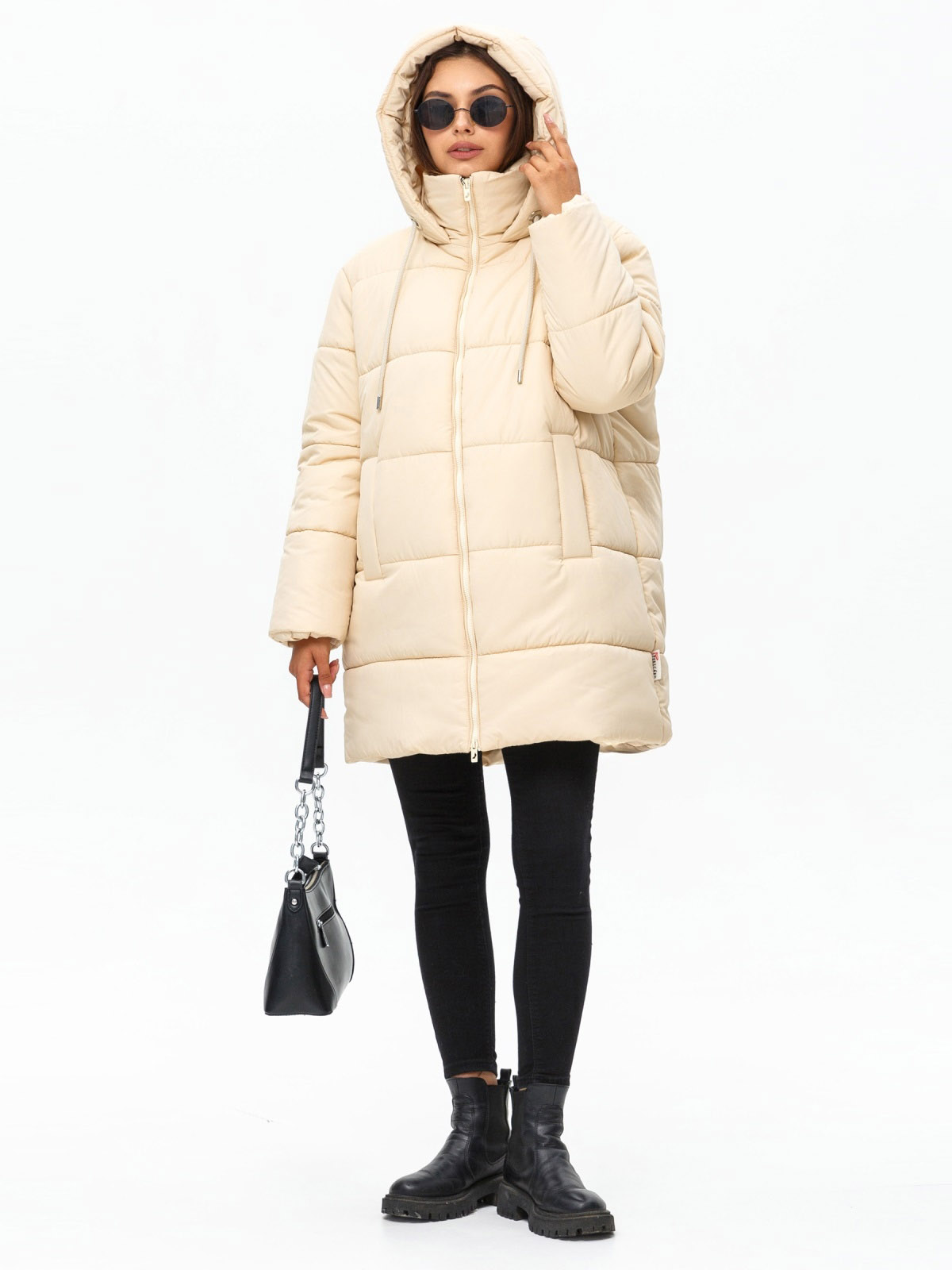 Куртка айворі в стилі оверсайз | 77393