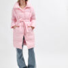 Демісезонна куртка-пальто світло-рожева | 78019 Демісезонна куртка-пальто світло-рожева | 78019