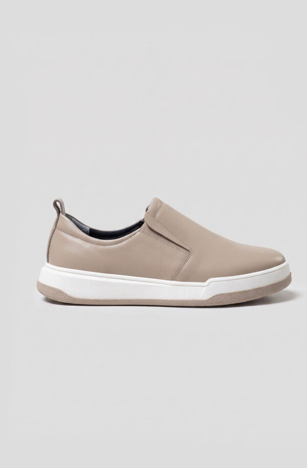 Жіночі шкіряні сліпони капучино | 79380