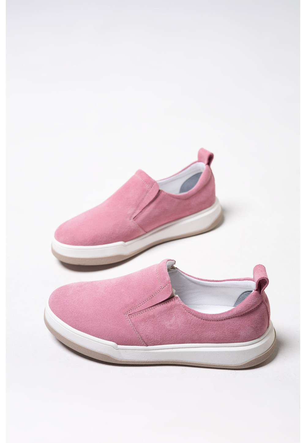 Жіночі замшеві сліпони рожеві | 79373