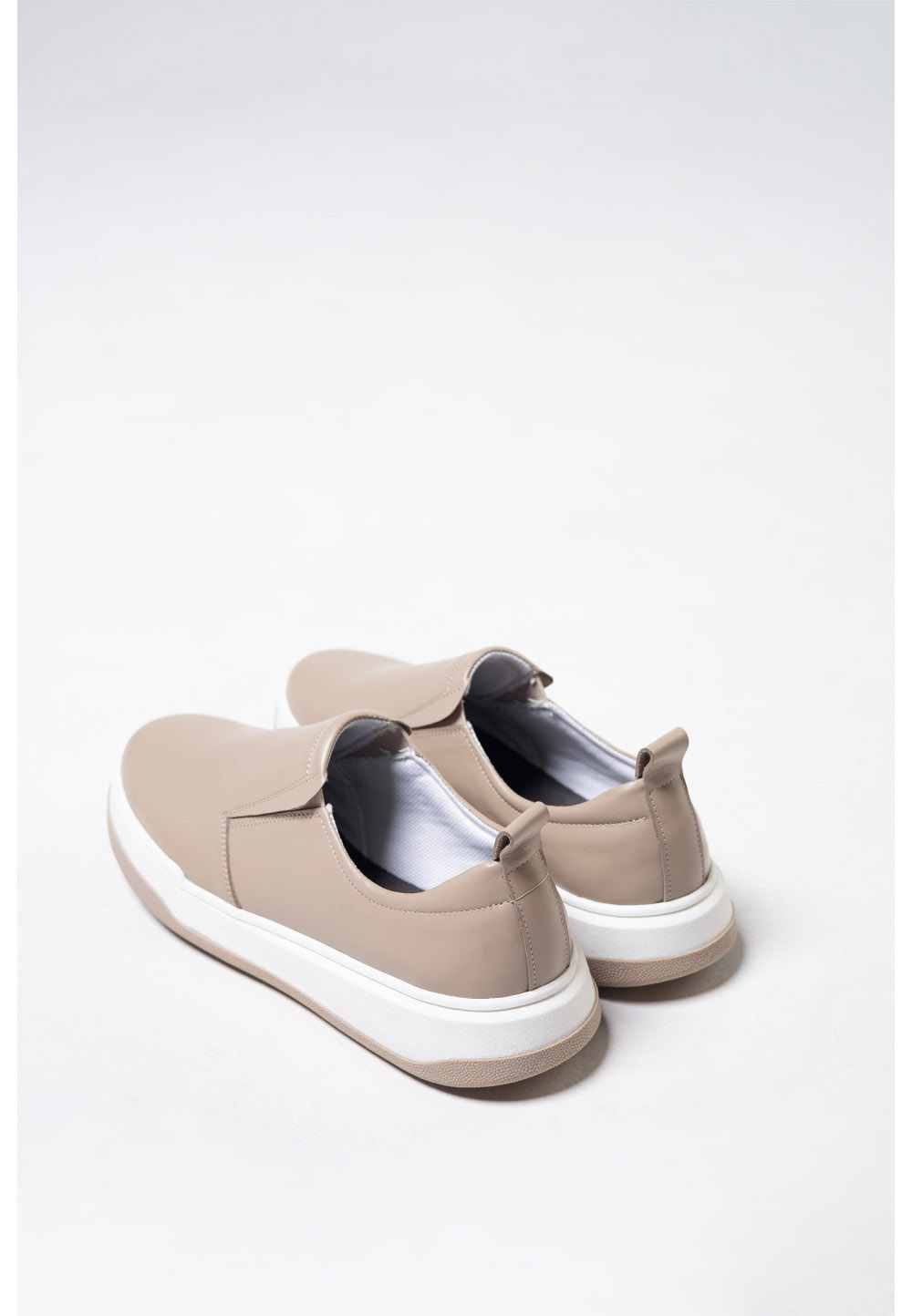 Жіночі шкіряні сліпони капучино | 79380 Жіночі шкіряні сліпони капучино | 79380