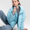 Демісезонна коротка куртка oversize блакитна | 78383