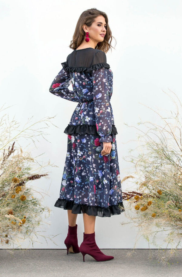 Шифонова сукня в квітковий принт | 79673