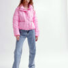 Демісезонна коротка куртка oversize рожева | 78393 Демісезонна коротка куртка oversize рожева | 78393