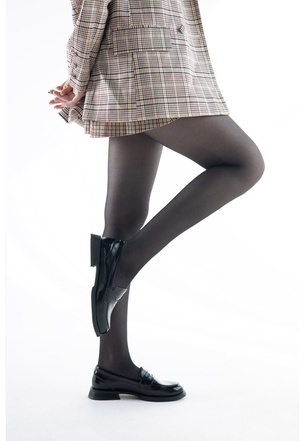 Лаковані туфлі чорні на низькому ходу | 79530 Лаковані туфлі чорні на низькому ходу | 79530