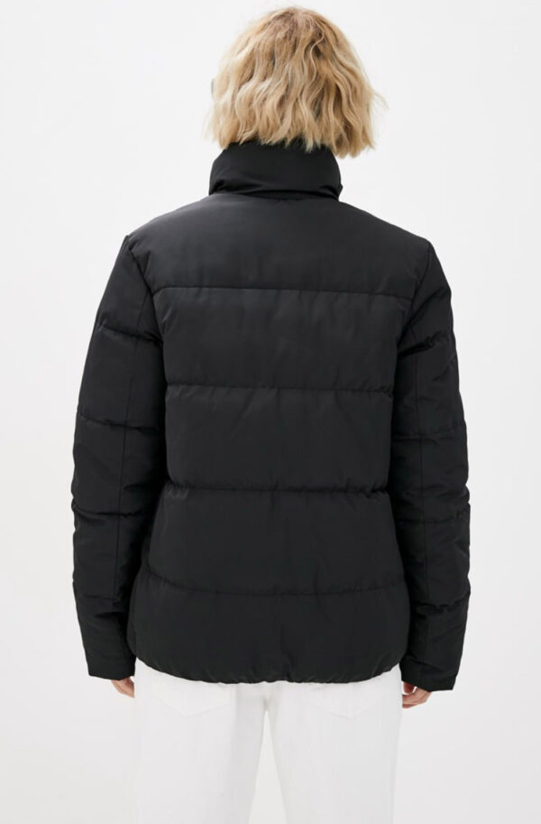 Демісезонна куртка чорна з коміром-стійкою | 79657