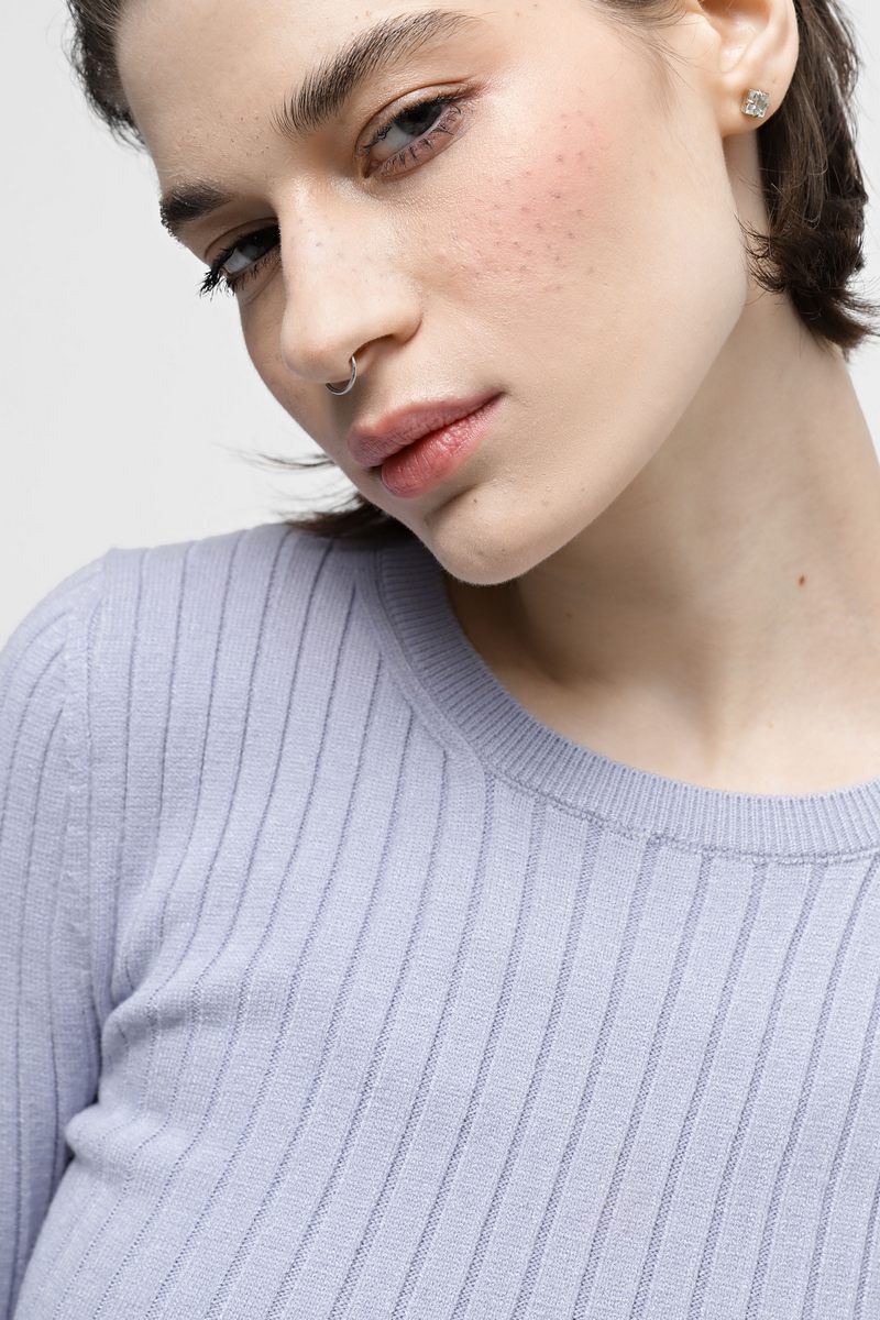 Джемпер з віскозної пряжі сірий | 79151 Джемпер з віскозної пряжі сірий | 79151