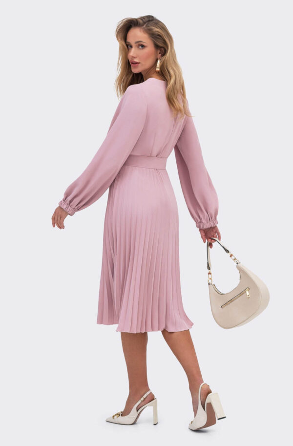 Сукня рожева зі спідницею-плісе | 79250