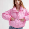 Демісезонна коротка куртка oversize рожева | 78393 Демісезонна коротка куртка oversize рожева | 78393