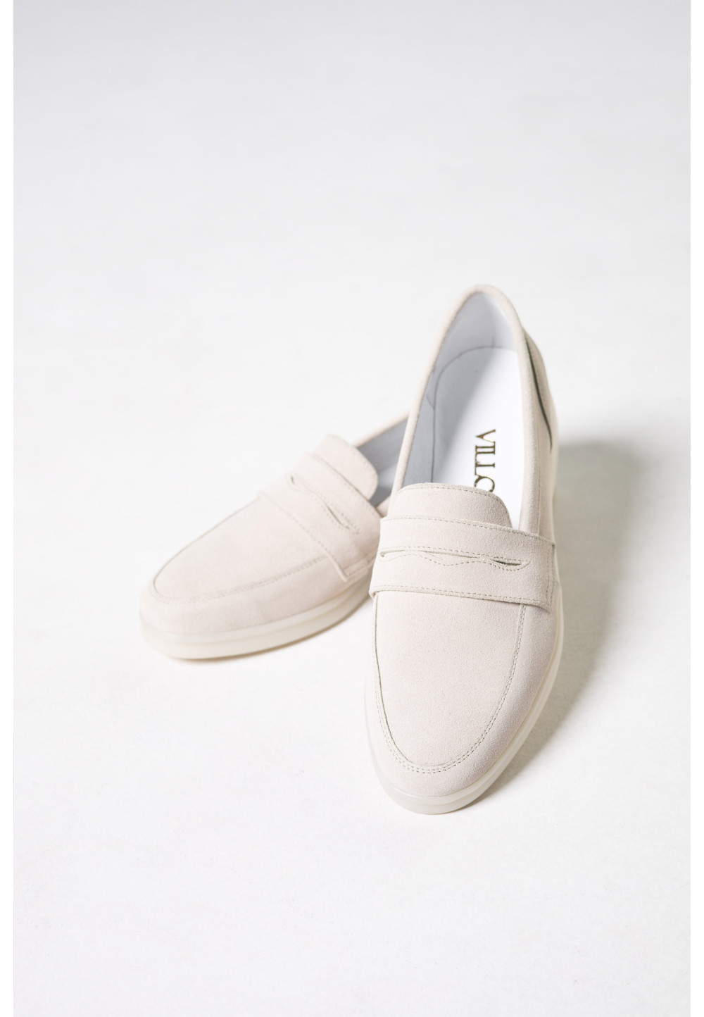 Жіночі замшеві туфлі молочні | 79504 Жіночі замшеві туфлі молочні | 79504