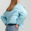 Демісезонна коротка куртка oversize блакитна | 78383