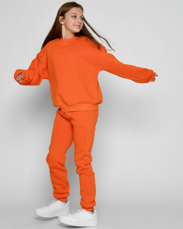 Підлітковий костюм помаранчевий на флісі | 78589
