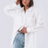 Подовжена сорочка вільного крою біла | 79993 Подовжена сорочка вільного крою біла | 79993