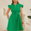 Зелена сукня із прошви середньої довжини | 80657 Зелена сукня із прошви середньої довжини | 80657