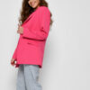 Подовжений жіночий піджак яскраво-рожевий | 79817 Подовжений жіночий піджак яскраво-рожевий | 79817