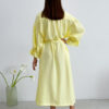 Літнє довге плаття-сорочка лимонне оверсайз | 80601