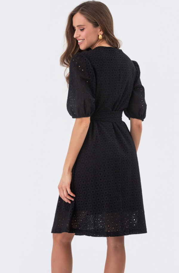 Прогулянкова сукня з прошви чорна | 80949