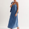 Джинсовий сарафан блакитний максі довжини | 80082 Джинсовий сарафан блакитний максі довжини | 80082