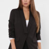 Однобортний піджак чорний на один ґудзик | 79836 Однобортний піджак чорний на один ґудзик | 79836