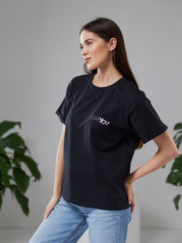 Жіноча футболка з написом КОХАYOU фуме | 80770