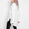 Біла подовжена сорочка на ґудзиках | 80711 Біла подовжена сорочка на ґудзиках | 80711
