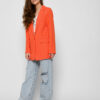 Подовжений жіночий піджак помаранчевий | 79827 Подовжений жіночий піджак помаранчевий | 79827
