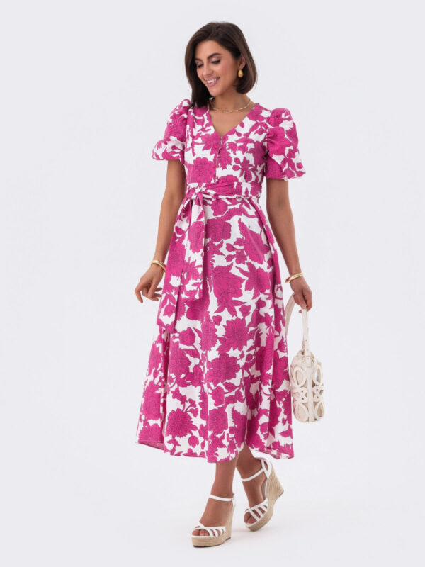 Літня сукня в рожевий квітковий принт | 80575