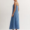 Джинсовий сарафан блакитний максі довжини | 80082 Джинсовий сарафан блакитний максі довжини | 80082