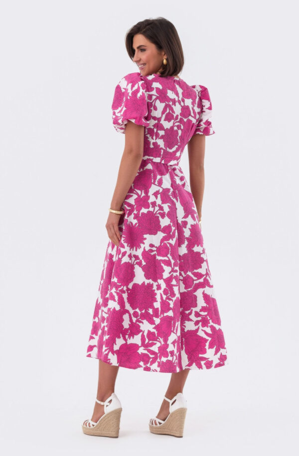 Літня сукня в рожевий квітковий принт | 80575