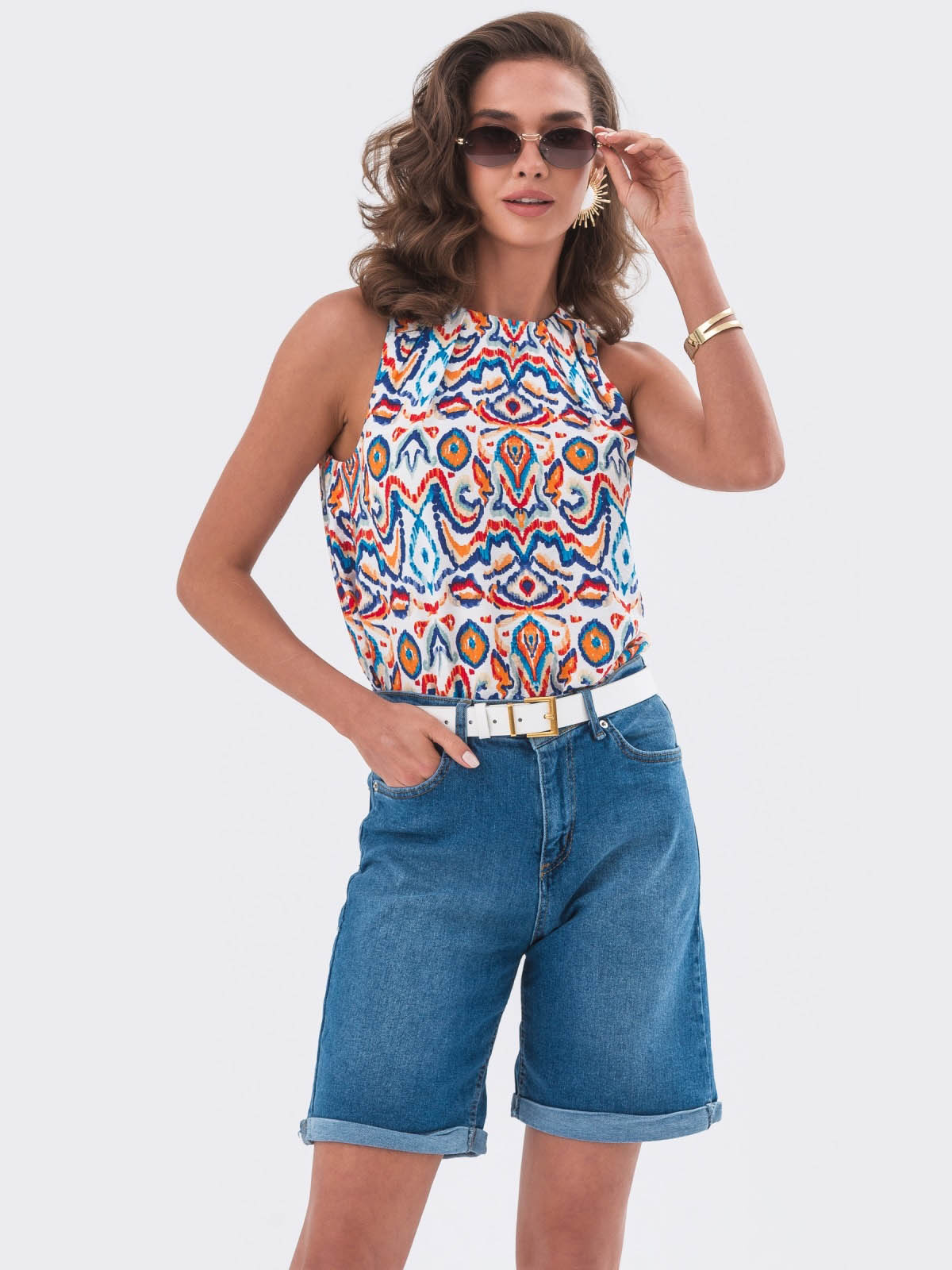 Жіночі джинсові шорти бермуди сині | 82254 Жіночі джинсові шорти бермуди сині | 82254