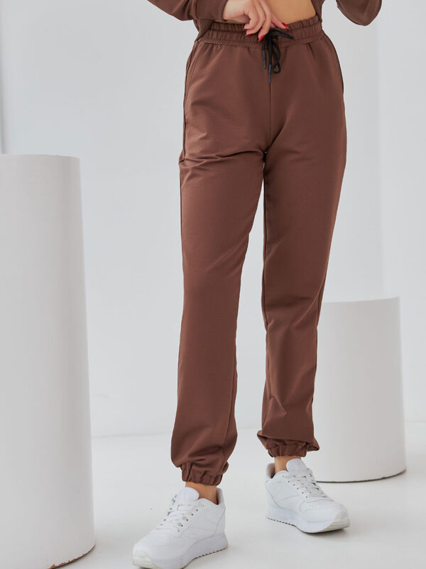 Жіночі спортивні штани коричневі | 81505