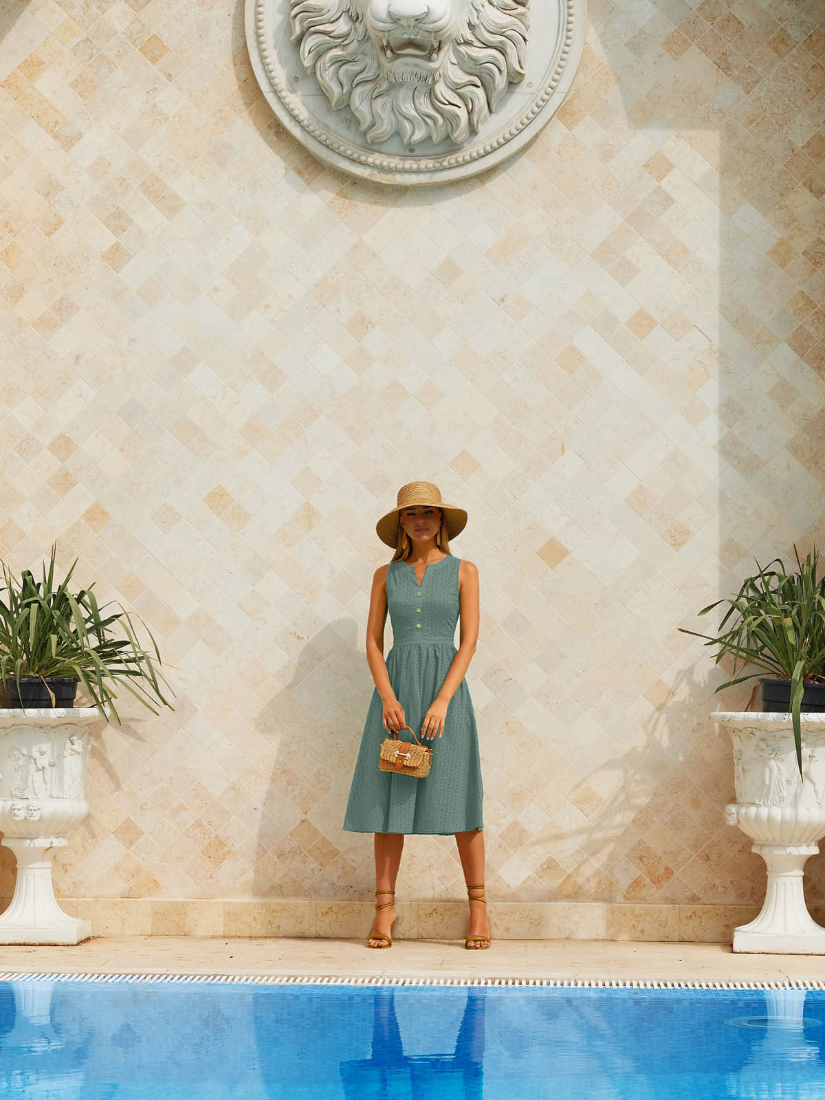 Плаття з прошви м'ятне без рукавів | 81231 Плаття з прошви м'ятне без рукавів | 81231