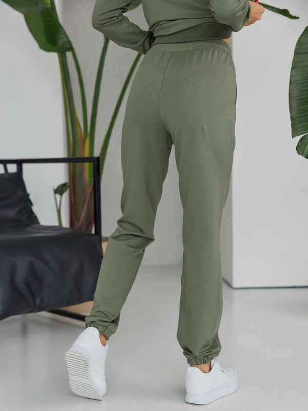 Жіночі спортивні штани оливкові | 81497