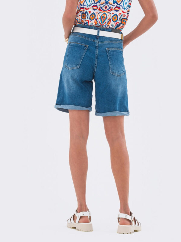 Жіночі джинсові шорти бермуди сині | 82254