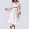 Шифонова спідниця напівсонце біла | 82963