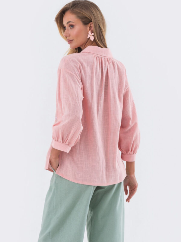 Елегантна блуза рожева з вишивкою | 82422