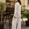 Літній лляний костюм-трійка білий | 82913