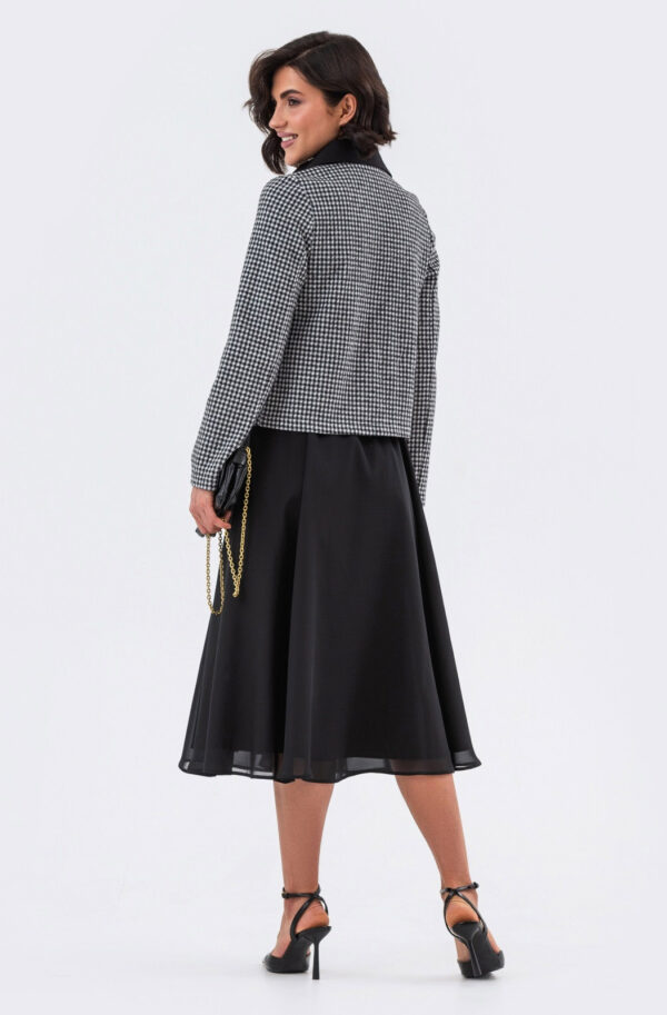 Шифонова спідниця напівсонце чорна | 82951