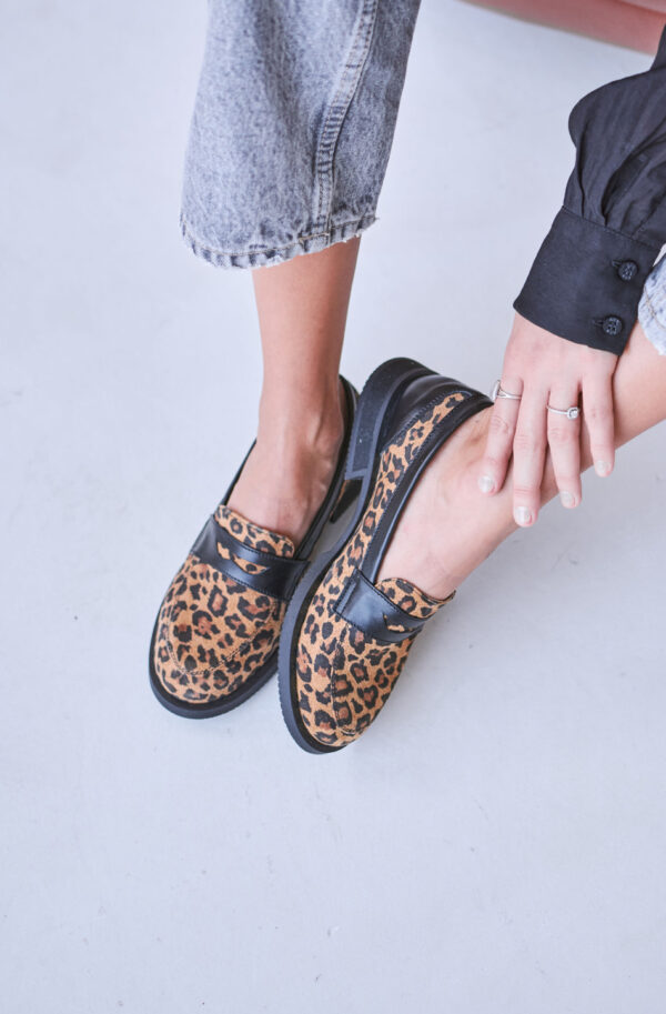 Жіночі туфлі замшеві леопардові | 84615