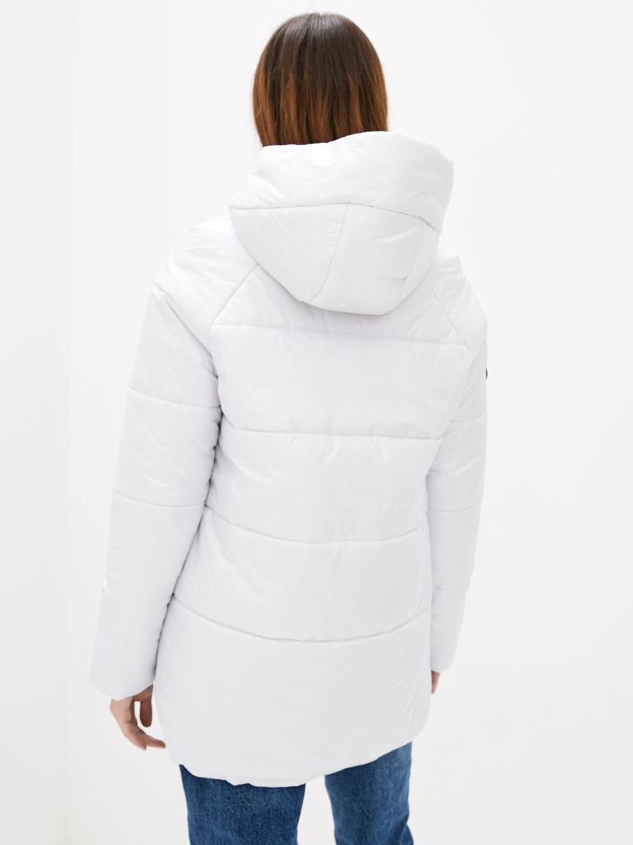 Демісезонна куртка біла зі вшитим каптуром | 85197 Демісезонна куртка біла зі вшитим каптуром | 85197