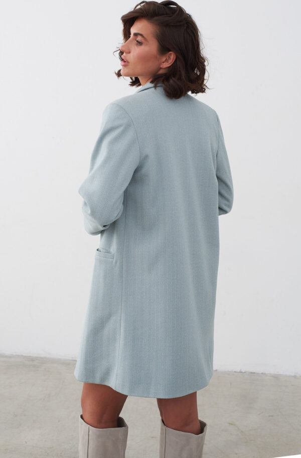 Костюм з шортами та піджаком блакитний | 85069