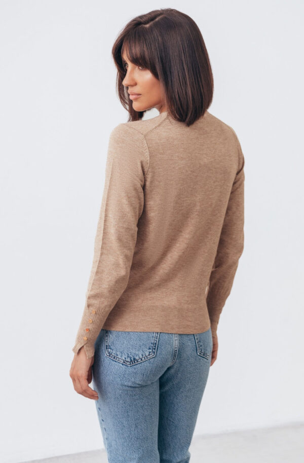 Трикотажний джемпер бежевий з віскози | 85115