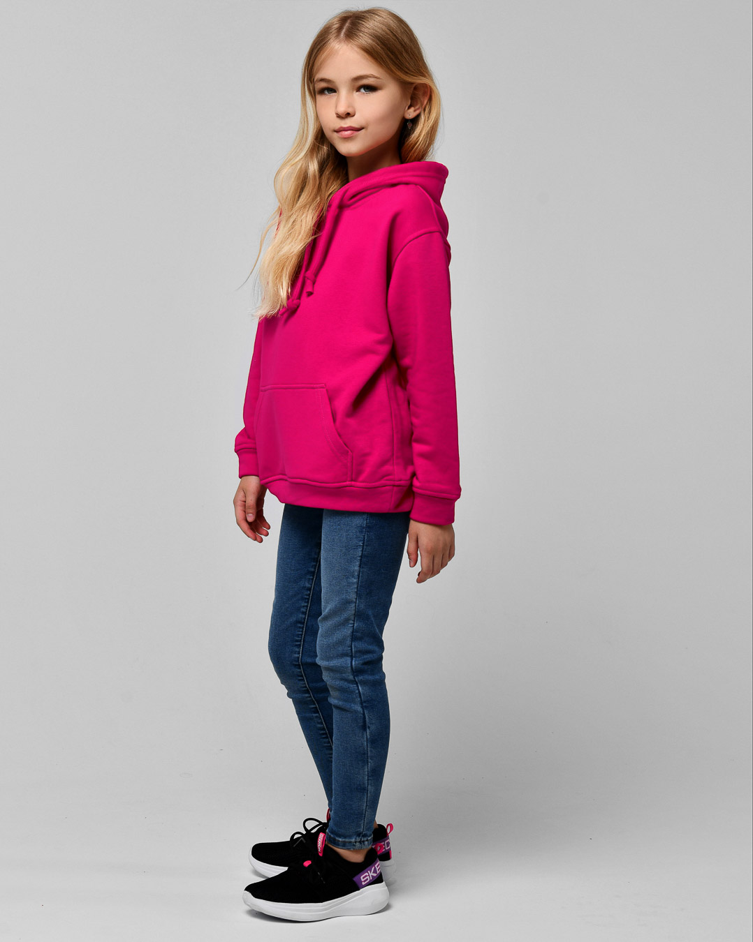 Зручний дитячий худі малиновий | 86205