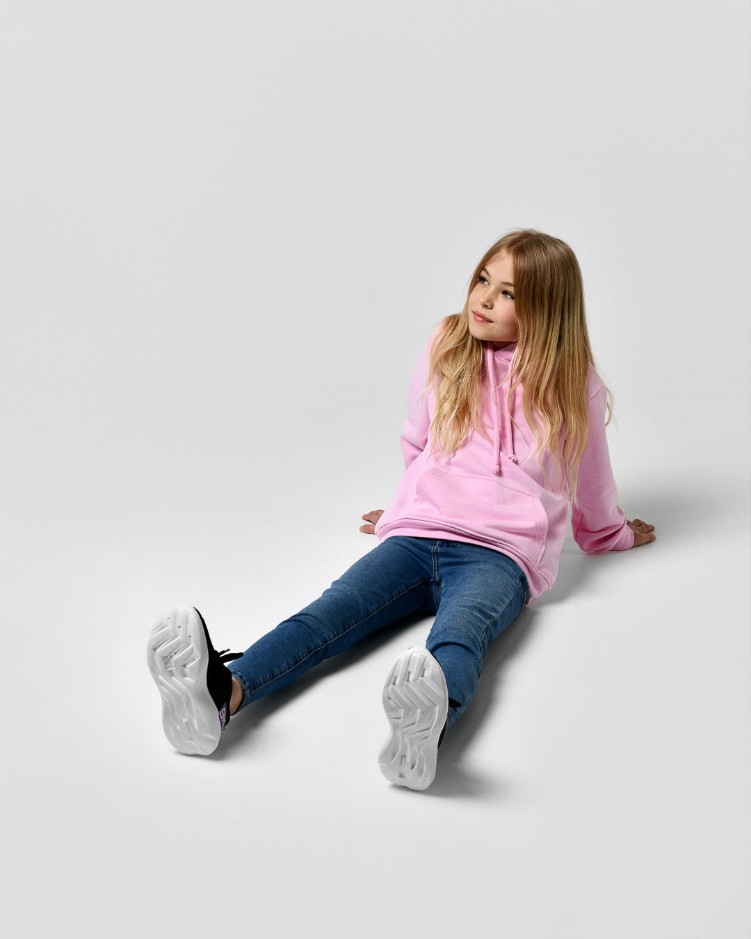 Зручний дитячий худі світло-рожевий | 86233 Зручний дитячий худі світло-рожевий | 86233