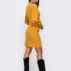 Демісезонна сукня-футляр гірчична | 85729 Демісезонна сукня-футляр гірчична | 85729