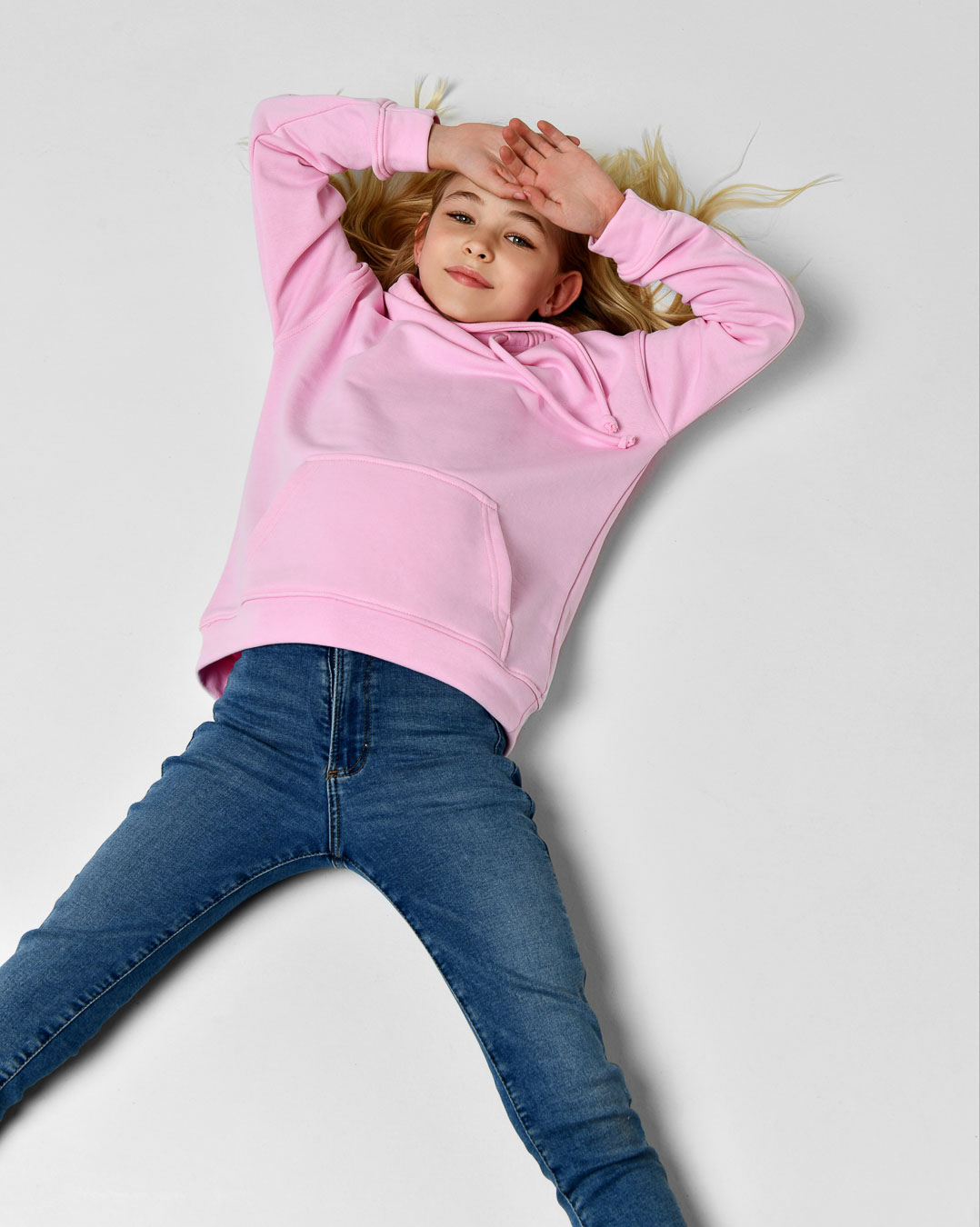 Зручний дитячий худі світло-рожевий | 86233 Зручний дитячий худі світло-рожевий | 86233