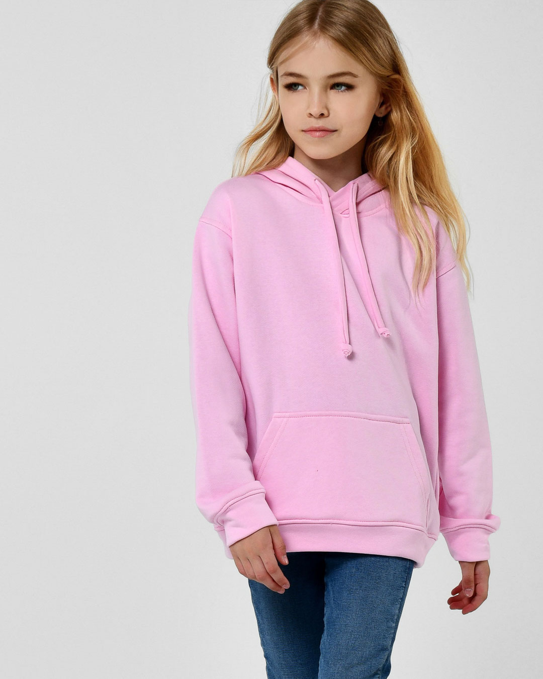 Зручний дитячий худі світло-рожевий | 86233 Зручний дитячий худі світло-рожевий | 86233