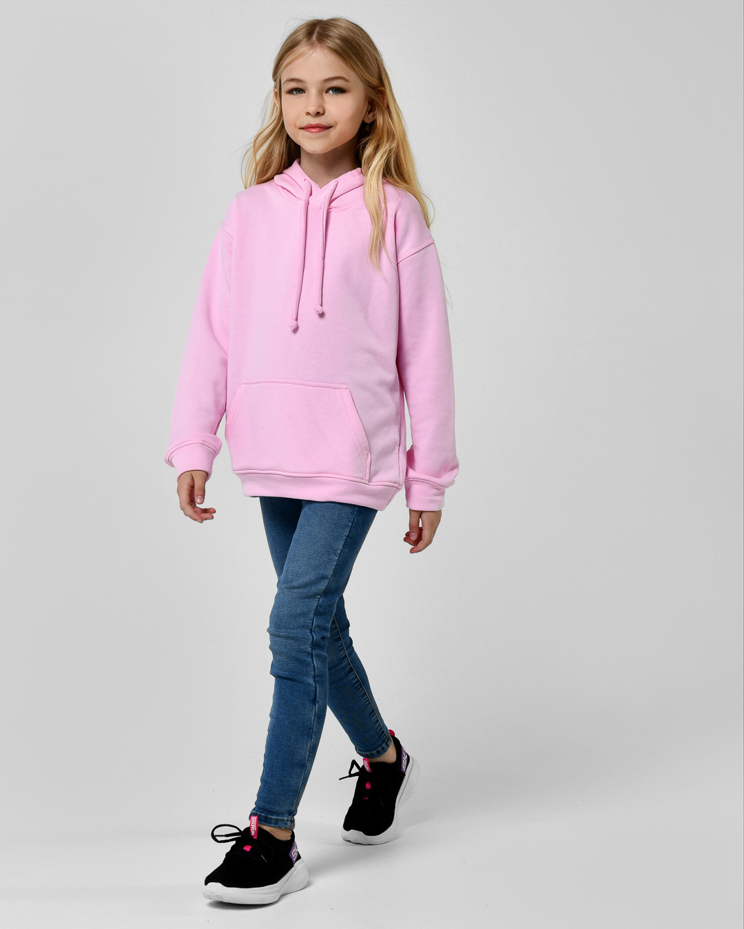 Зручний дитячий худі світло-рожевий | 86233 Зручний дитячий худі світло-рожевий | 86233