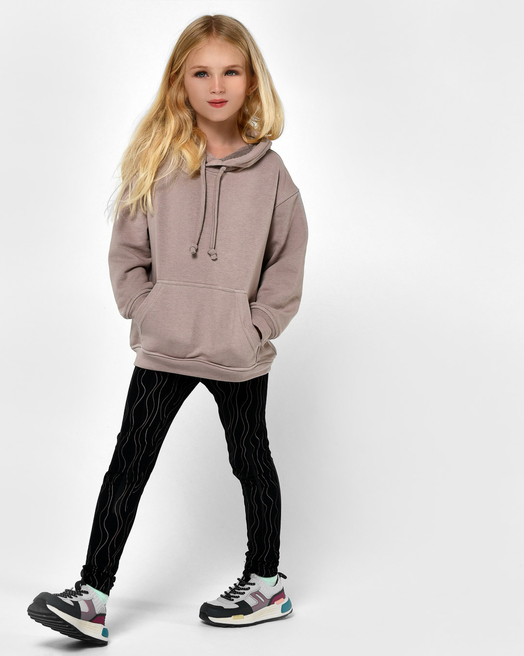 Зручний дитячий худі бежевий | 86221 Зручний дитячий худі бежевий | 86221
