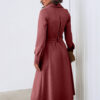 Демісезонна замшева сукня-сорочка бордова | 86360 Демісезонна замшева сукня-сорочка бордова | 86360